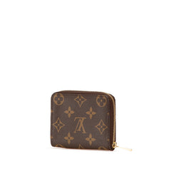 ルイ ヴィトン モノグラム ジッピー コインパース コインケース 小銭入れ M60067 ブラウン PVC レザー レディース LOUIS VUITTON 【中古】
