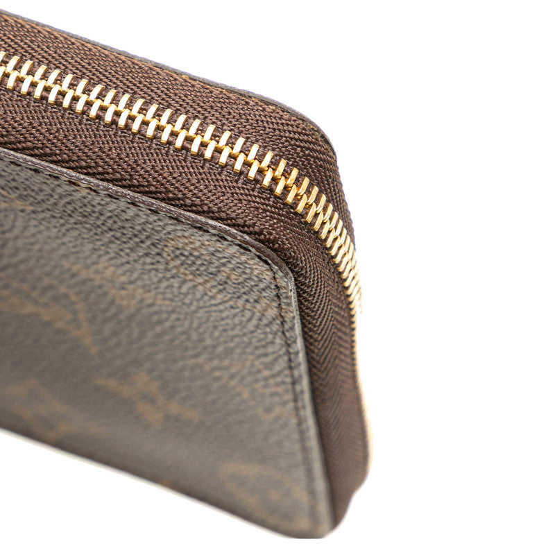 ルイ ヴィトン モノグラム ジッピー コインパース コインケース 小銭入れ M60067 ブラウン PVC レザー レディース LOUIS VUITTON 【中古】