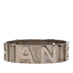 シャネル ロゴ ココマーク バングル シルバー メタル レディース CHANEL 【中古】