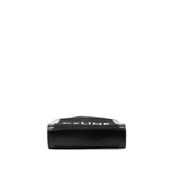 セリーヌ バーティカルカバ ミニ ハンドバッグ ショルダーバッグ 2WAY ブラック キャンバス レザー レディース CELINE 【中古】