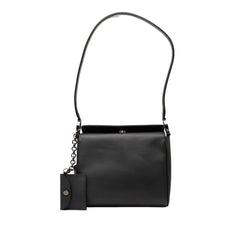 サルヴァトーレフェラガモ ガンチーニ ワンショルダーバッグ BL-217651 ブラック パテントレザー レディース Salvatore Ferragamo 【中古】