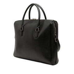 サンローラン ロゴ ショルダーバッグ ハンドバッグ 2WAY 556999 ブラック レザー レディース SAINT LAURENT 【中古】