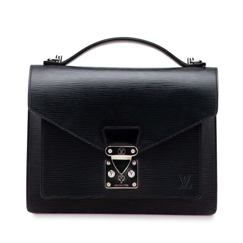 ルイ ヴィトン エピ モンソー ハンドバッグ M52792 ノワール ブラック レザー レディース LOUIS VUITTON 【中古】