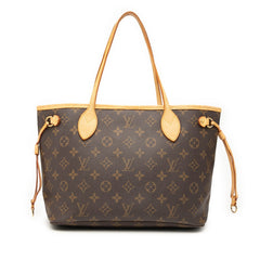 ルイ ヴィトン モノグラム ネヴァーフルPM トートバッグ ハンドバッグ M40155 ブラウン PVC レザー レディース LOUIS VUITTON 【中古】