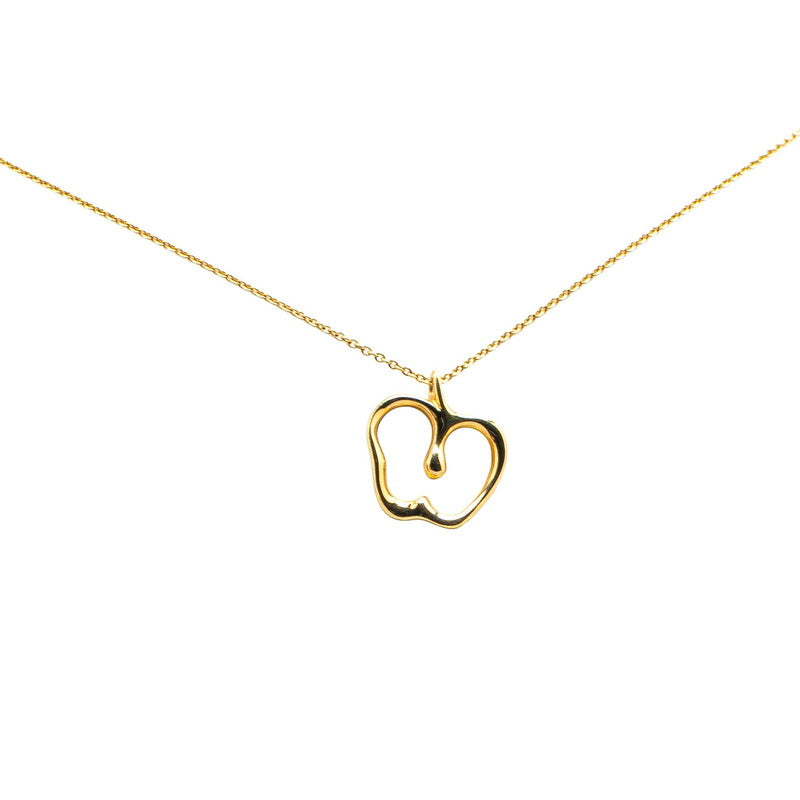 ティファニー K18YG イエローゴールド エルサ ペレッティ アップル リンゴ ネックレス レディース TIFFANY&Co. 【中古】