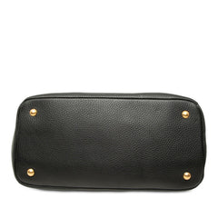 プラダ ロゴ ハンドバッグ ショルダーバッグ 2WAY BN2878 ブラック レザー レディース PRADA 中古