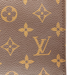 ルイ ヴィトン モノグラム プティット サックプラ ハンドバッグ ショルダーバッグ 2WAY M81295 ブラウン PVC レザー レディース LOUIS VUITTON 【中古】