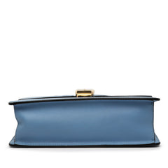 グッチ シルヴィ ショルダーバッグ 421882 ライトブルー レザー レディース GUCCI 【中古】