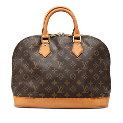 ルイ ヴィトン モノグラム アルマPM ハンドバッグ M51130 ブラウン PVC レザー レディース LOUIS VUITTON 【中古】