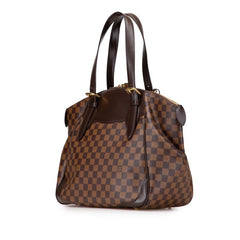 ルイ ヴィトン ダミエ ヴェローナGM ショルダーバッグ トートバッグ N41119 ブラウン PVC レザー レディース LOUIS VUITTON 【中古】