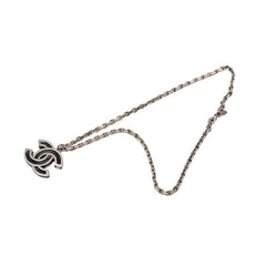 シャネル ココマーク チェーン ペンダント ネックレス シルバー メタル レディース CHANEL 【中古】