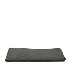ルイ ヴィトン ダミエグラフィット ポシェットジュールPM クラッチバッグ N63278 グレー PVC メンズ LOUIS VUITTON 中古