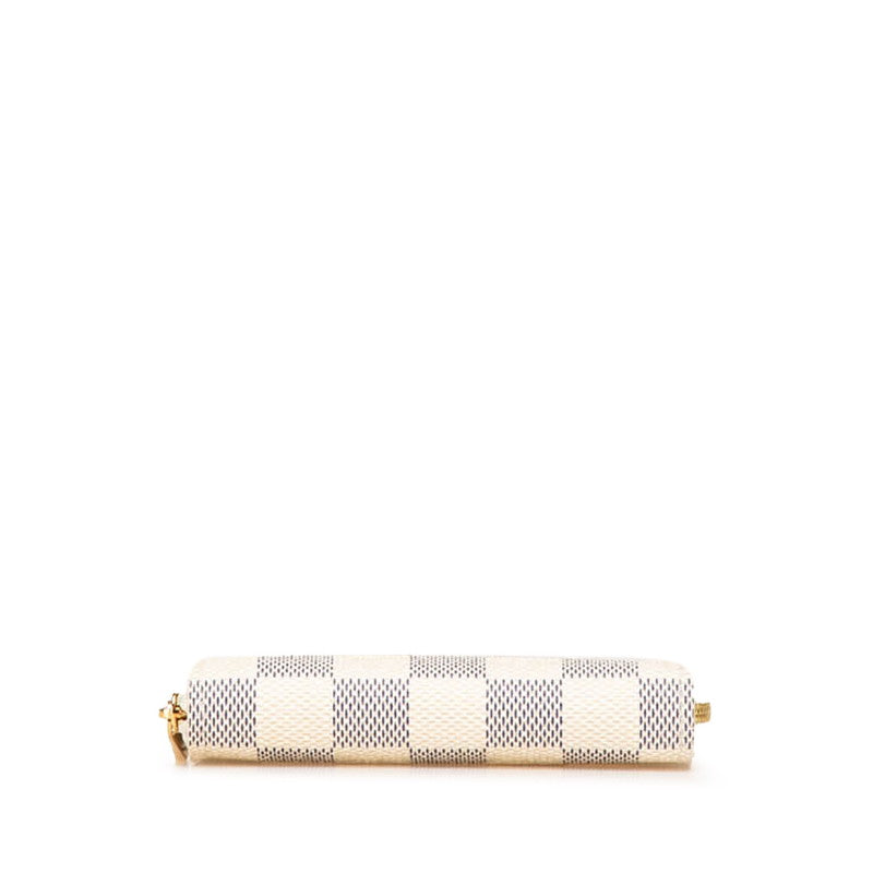 ルイ ヴィトン ダミエ アズール ジッピー コインパース コインケース N63069 ホワイト PVC レザー レディース LOUIS VUITTON 【中古】