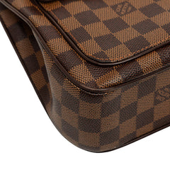 ルイ ヴィトン ダミエ オーバーニュ ワンショルダーバッグ ハンドバッグ N51129 ブラウン PVC レザー レディース LOUIS VUITTON 【中古】
