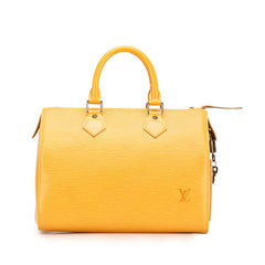 ルイ ヴィトン エピ スピーディ25 ハンドバッグ ミニボストンバッグ M43019 タッシリイエロー レザー レディース LOUIS VUITTON 【中古】