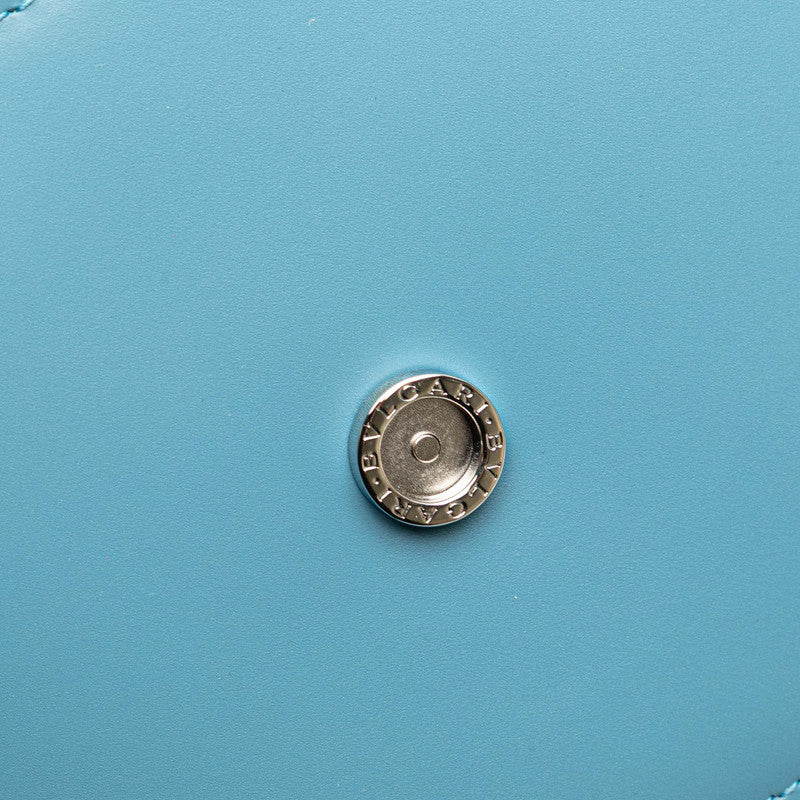 ブルガリ セルペンティ フォーエバー チェーン ショルダーバッグ ブルー レザー レディース BVLGARI 【中古】