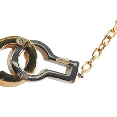 ルイ ヴィトン コリエ ツインロックス ネックレス M64887 ゴールド シルバー メッキ メタル レディース LOUIS VUITTON 【中古】