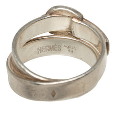 エルメス ダブルトゥルー リング 指輪 #49 SV925 シルバー レディース HERMES 中古