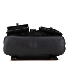 グッチ バンブー リュック バックパック 003 58 001 ブラック ブラウン スウェード レザー レディース GUCCI 【中古】