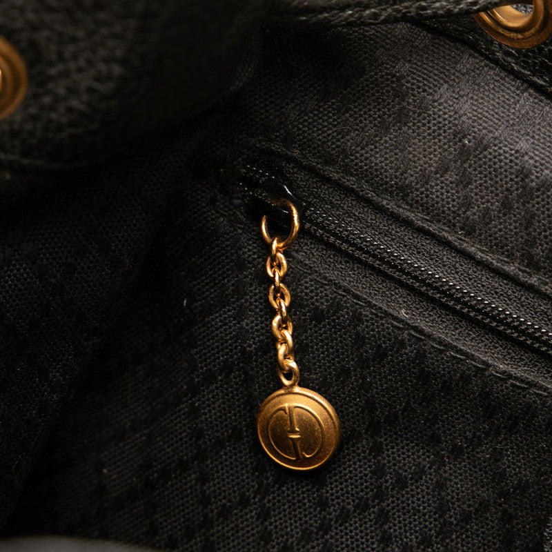 グッチ バンブー リュック バックパック 003 58 001 ブラック ブラウン スウェード レザー レディース GUCCI 【中古】