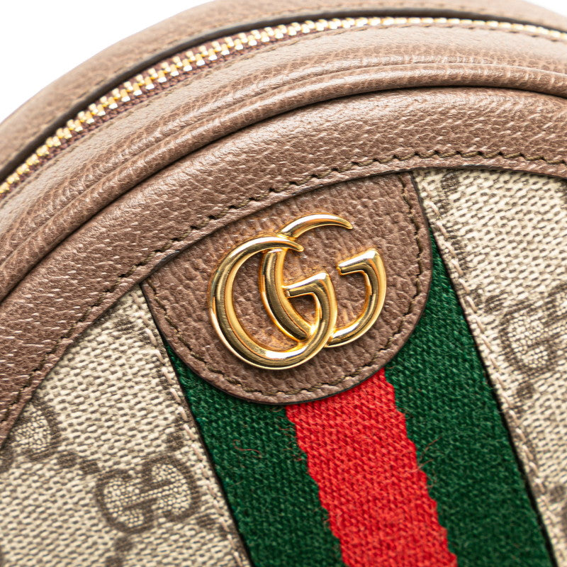 グッチ GGスプリーム オフィディア リュック バックパック 598661 ベージュ ブラウン PVC レザー レディース GUCCI 【中古】