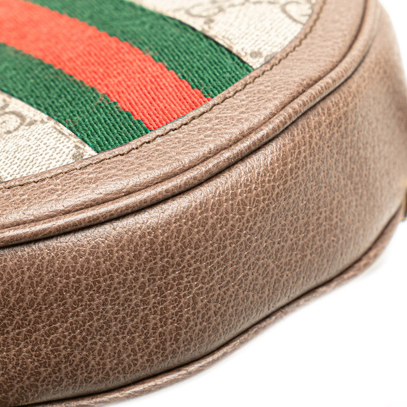 グッチ GGスプリーム オフィディア リュック バックパック 598661 ベージュ ブラウン PVC レザー レディース GUCCI 【中古】