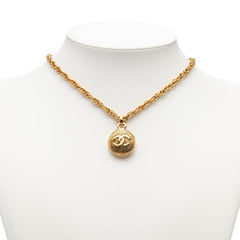 シャネル ココマーク ラウンド ネックレス ゴールド メッキ レディース CHANEL 【中古】