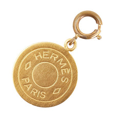 エルメス セリエ チャーム ペンダントトップ ゴールド メッキ レディース HERMES 【中古】