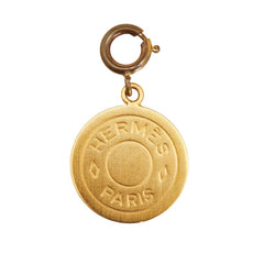 エルメス セリエ チャーム ペンダントトップ ゴールド メッキ レディース HERMES 【中古】
