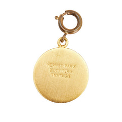 エルメス セリエ チャーム ペンダントトップ ゴールド メッキ レディース HERMES 【中古】