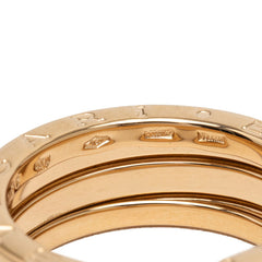 ブルガリ ビーゼロワン 3バンド リング 指輪 #56 750 レディース BVLGARI 【中古】