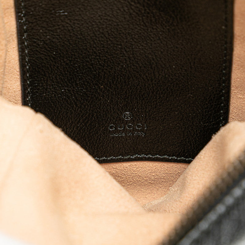 グッチ GGマーモント チェーン ショルダーバッグ 601577 ブラック レザー レディース GUCCI 【中古】
