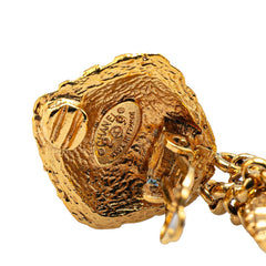 シャネル ヴィンテージ ココマーク 編み込み モチーフ イヤリング ゴールド メッキ レディース CHANEL 【中古】