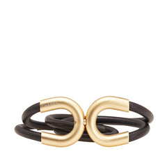 シャネル ベルト ブラック ゴールド レザー メッキ レディース CHANEL 【中古】