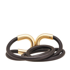 シャネル ベルト ブラック ゴールド レザー メッキ レディース CHANEL 【中古】