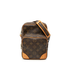 ルイ ヴィトン モノグラム アマゾン 斜め掛け ショルダーバッグ M45236 ブラウン PVC レザー レディース LOUIS VUITTON 【中古】