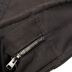 エルメス エールライン トートMM ハンドバッグ トートバッグ ブラック グレー キャンバス レディース HERMES 【中古】