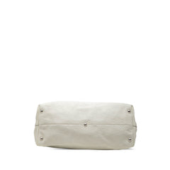 グッチ グッチシマ ホースビット トートバッグ ショルダーバッグ 229852 ホワイト レザー レディース GUCCI 【中古】