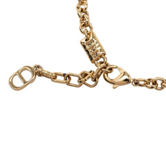 ディオール ロゴ フラワー ブレスレット ゴールド メッキ レディース Dior 【中古】