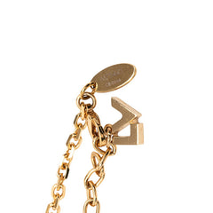 ルイ ヴィトン ペンダント チャーミー パール モノグラム フラワー ネックレス M75443 ゴールド メッキ レディース LOUIS VUITTON 【中古】