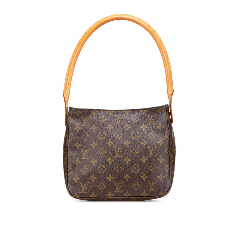 ルイ ヴィトン モノグラム ルーピングMM ワンショルダーバッグ ハンドバッグ M51146 ブラウン PVC レザー レディース LOUIS VUITTON 【中古】