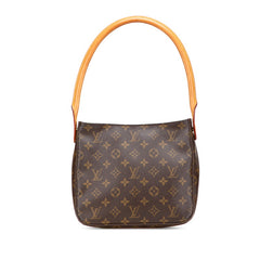 ルイ ヴィトン モノグラム ルーピングMM ワンショルダーバッグ ハンドバッグ M51146 ブラウン PVC レザー レディース LOUIS VUITTON 【中古】