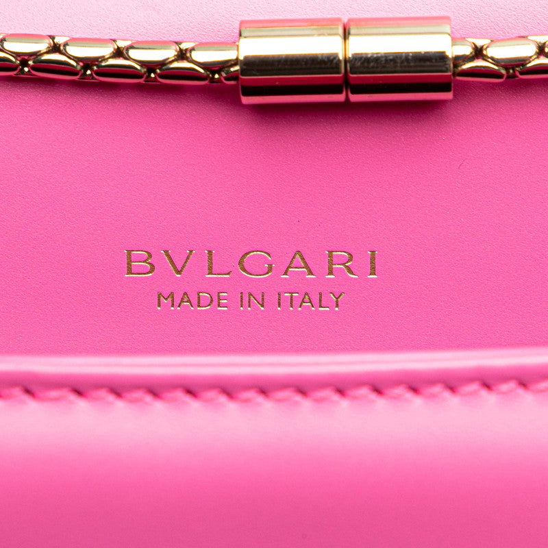 ブルガリ セルペンティフォーエバー チェーン ショルダーバッグ ハンドバッグ ピンク レザー レディース BVLGARI 【中古】
