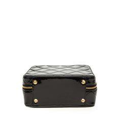 シャネル マトラッセ ハンドバッグ チェーン ショルダーバッグ 2WAY ブラック パテントレザー レディース CHANEL 【中古】