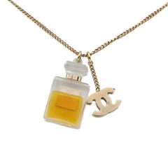 シャネル ココマーク 香水ボトル モチーフ ネックレス ゴールド メッキ レディース CHANEL 【中古】