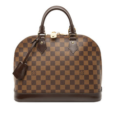 ルイ ヴィトン ダミエ アルマPM ハンドバッグ N53151 ブラウン PVC レザー レディース LOUIS VUITTON 【中古】