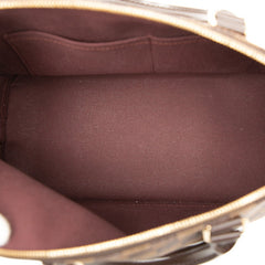 ルイ ヴィトン ダミエ アルマPM ハンドバッグ N53151 ブラウン PVC レザー レディース LOUIS VUITTON 【中古】