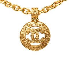 シャネル ヴィンテージ ココマーク チェーン ネックレス ゴールド メッキ メンズ CHANEL 中古