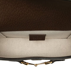 グッチ ジャンボGG ホースビット1955 ショルダーバッグ 699296 ブラウン キャンバス レザー レディース GUCCI 【中古】