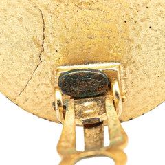 シャネル ココマーク イヤリング ゴールド レッド メッキ レディース CHANEL 【中古】